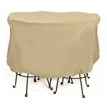 TWO DOGS DESIGNS Large Bistro Set Cover 74 in. x 44 in. - Khaki 2D-PF74005
